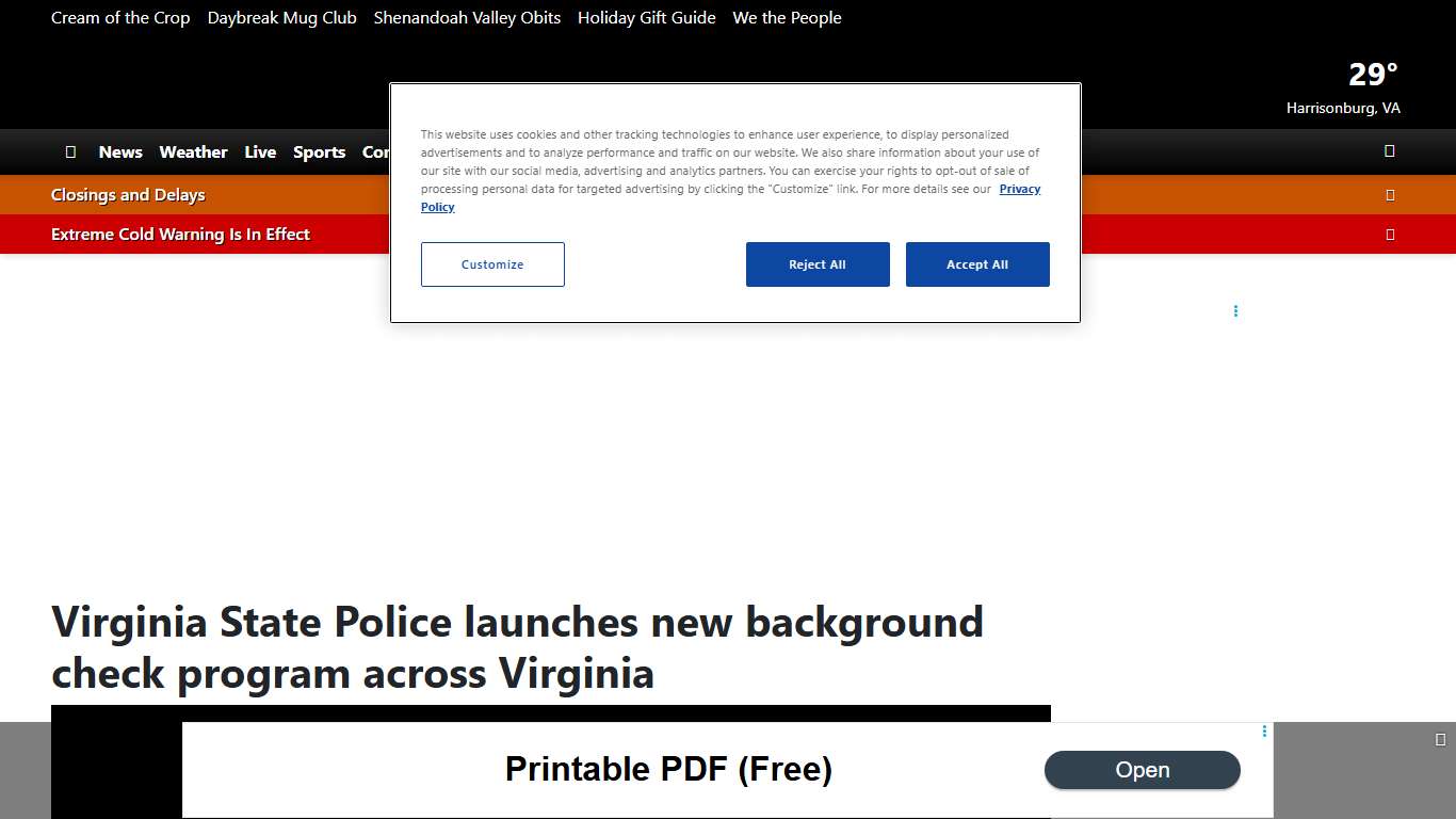 Virginia State Police launches new background check program across Virginia